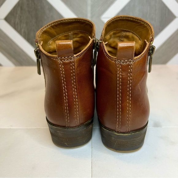 Lucky Brand LK Basel Boots Women\'s Size 6.5 US Brown Ankle Booties Side Zip